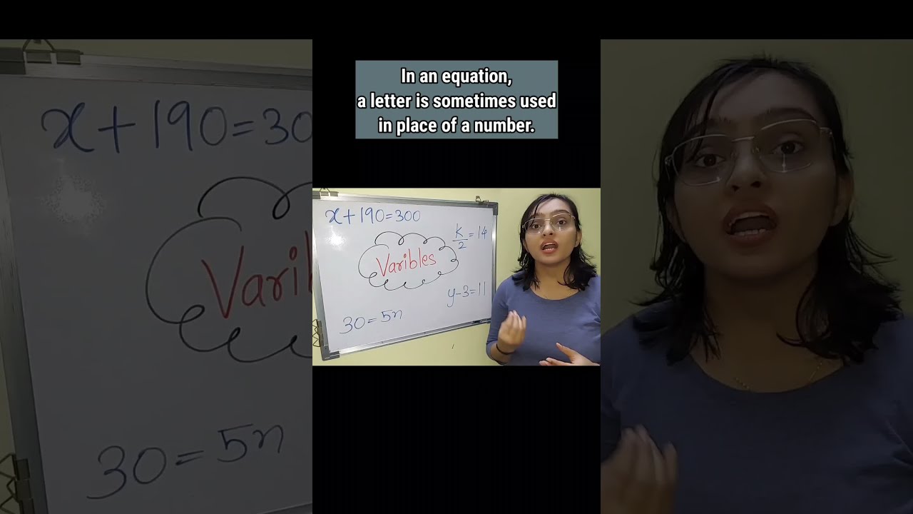 What Is A Variable maths algebra shorts YouTube