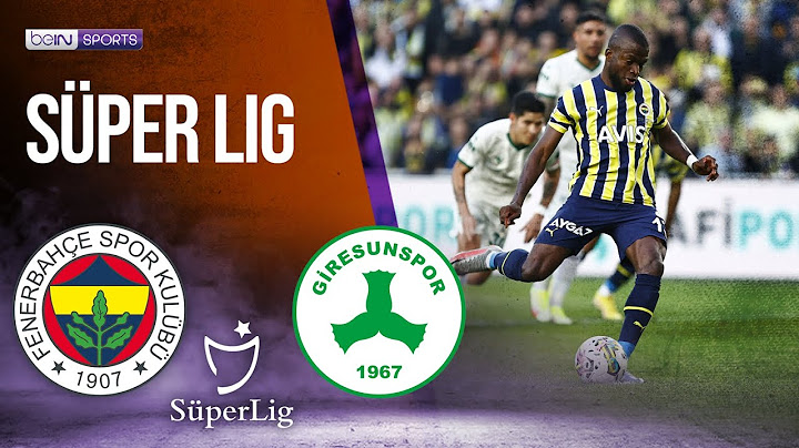 Fenerbahce vs Giresunspor | SÜPER LIG HIGHLIGHTS | 11/12/2022 | beIN SPORTS USA