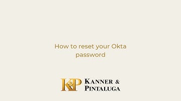 How to reset your Okta password