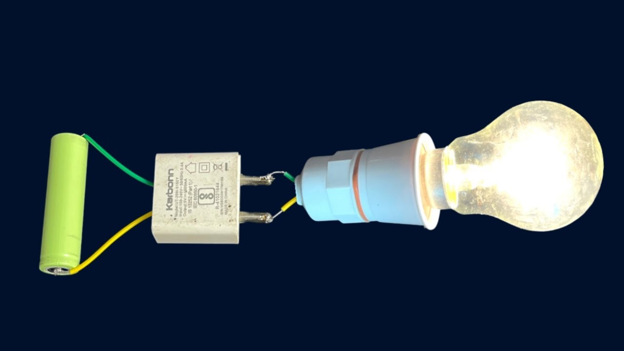 how-to-run-ac-9-watt-bulb-light-using-old-mobile-charger-youtube