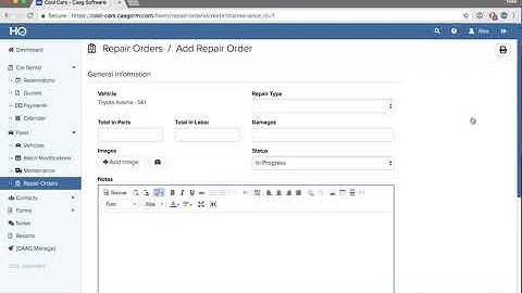 HQ - Fleet Maintenance