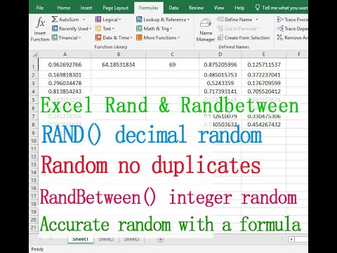 Excel accurately generates distinct and decimal random numbers using ...
