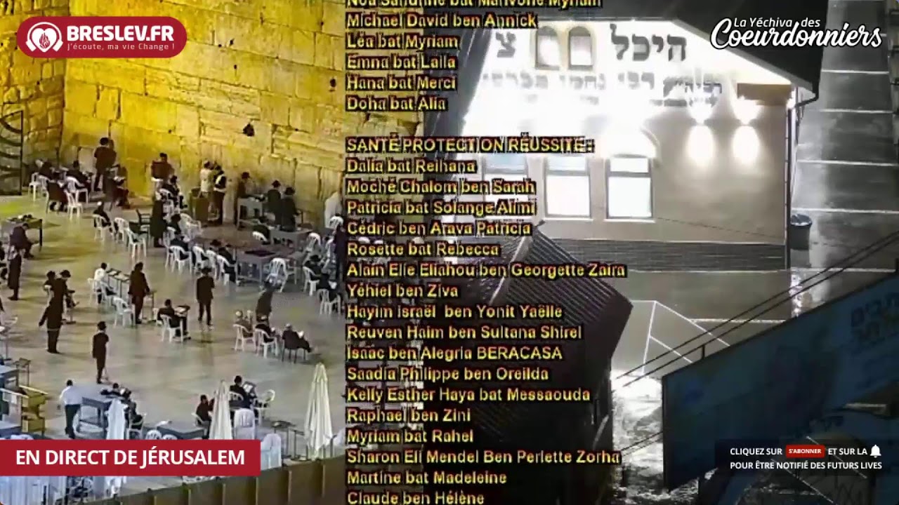LIVE Tikoun Haclali  - 12 HECHVAN - Breslev - Ouman -