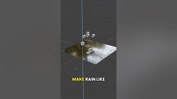 Make rain in Blender ☔  #blender #blendertutorial #modelingtips #blender3d #rain #cgthink
