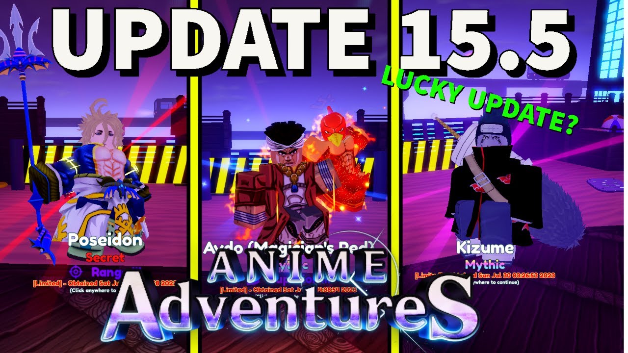 THE BEST UPDATE EVER?, ANIME ADVENTURES UPDATE 15.5