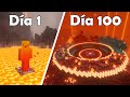 Sobreviv 100 das en el nether amplificado en minecraft hardcore