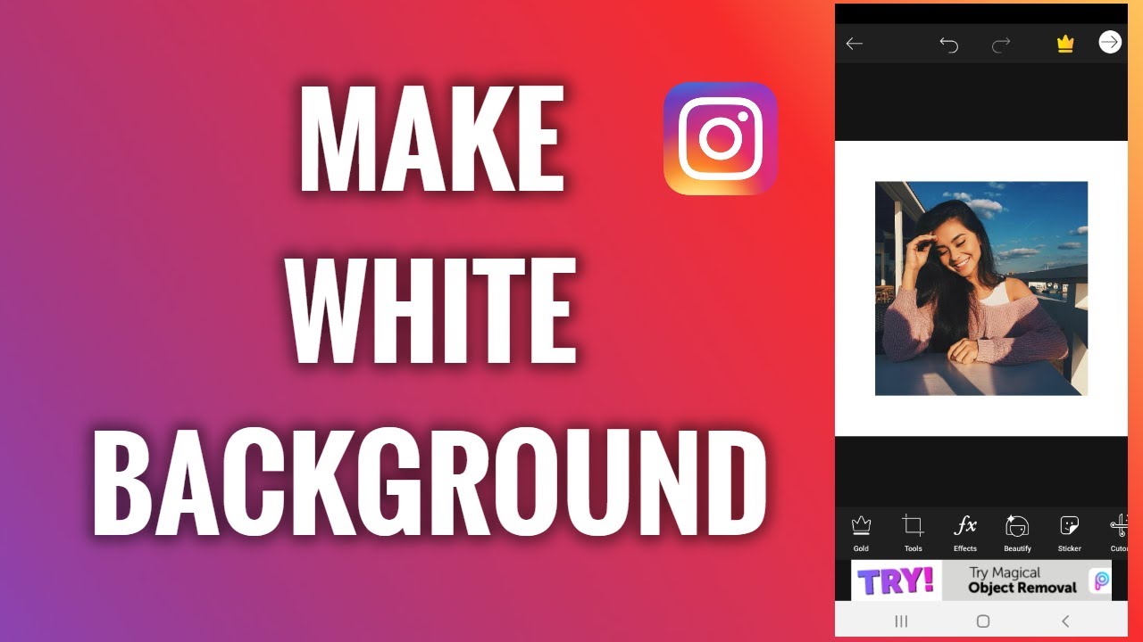 instagram white background