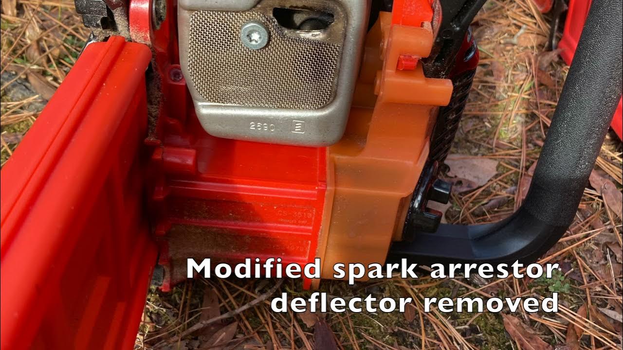 ECHO CS-3510 MUFFLER MOD: MORE POWER!!! - YouTube