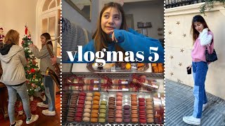 decoramos la casa de navidad, merienda con mis abuelos &amp; probando mascarilla!!! VLOGMAS 5 (2020)