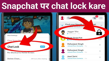 Snapchat chat par lock kaise lagaye | how to lock chat in snapchat |snapchat me chat hide kaise kare