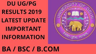 DU Results 2019 for UG/PG (Nov-Dec) Exam, Check Delhi University Results at du.ac.in | BA/BSC/B.COM