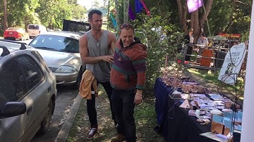 Tensor Ring Test with Shang at Nimbin Market with Sacred Knowledge Energy Tools