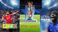 PREMIER LEAGUE TABLE STANDINGS AFTER MATCH WEEK TWO, #premierleague #manutd #arsenal #liverpoolfc thumbnail