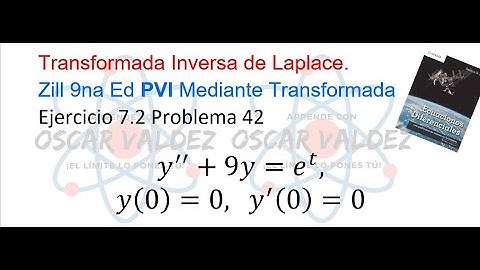 Ejercicios 7.2 Problema 42 Dennis G. ZILL ED 9na Ed. Transformada Inversa de Laplace