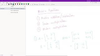 1.2 Basic Matrix Operations