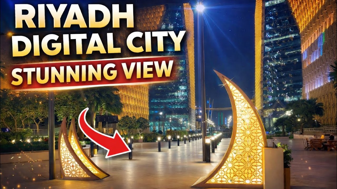 🔥 Riyadh Digital City Night Lights | You Must See This! 🇸🇦