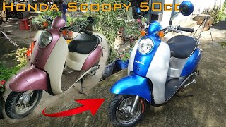 Реставрация скутера Honda Scoopy 50cc.