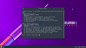Install Mate Desktop using terminal in EndeavourOS Artemis.