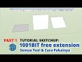 Cara Menggunakan Sketchup 1001bit free tool (PART 1) - Gambar titik referensi, ubah sumbu arah, dll