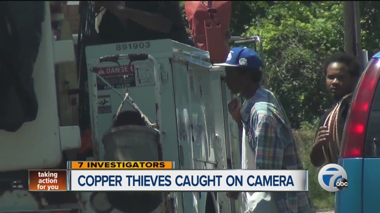 Copper thieves caught on camera - YouTube