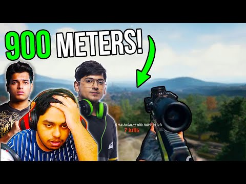 WORLD's LONGEST SNIPER AWM Kill 1000m BEST Moments in PUBG Mobile