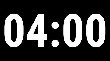 4 Minute Timer with Alarm | No Ads
