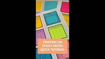 Printing on Sticky Notes in 4 Easy Steps!