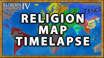 EU4 Religion Map AI only Timelapse