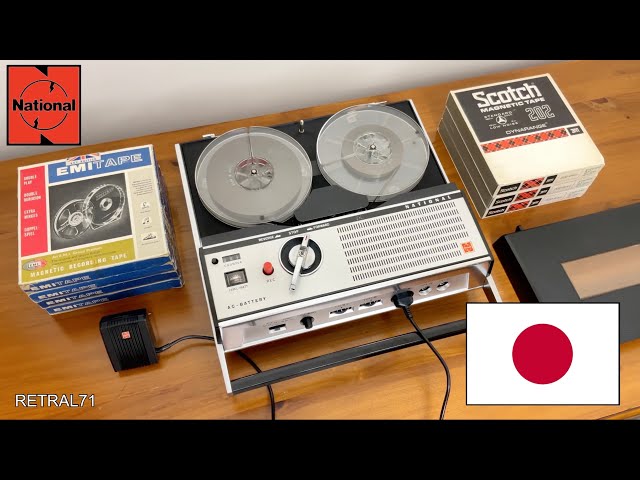 ナショナルテープレコーダー　RQ-501 National RQ-501S reel to reel tape recorder - YouTube