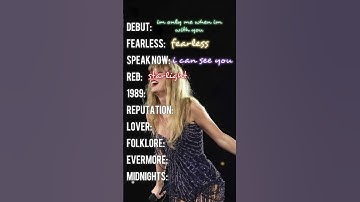 my favorite song from each #taylorswift album! #swifties #fyp #shorts #taylorswifteras