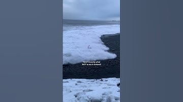 Thumbnail of Please DON’T ignore the warnings at Reynisfjara black sand beach 🚨⚠️🌊 #iceland #icelandtravel