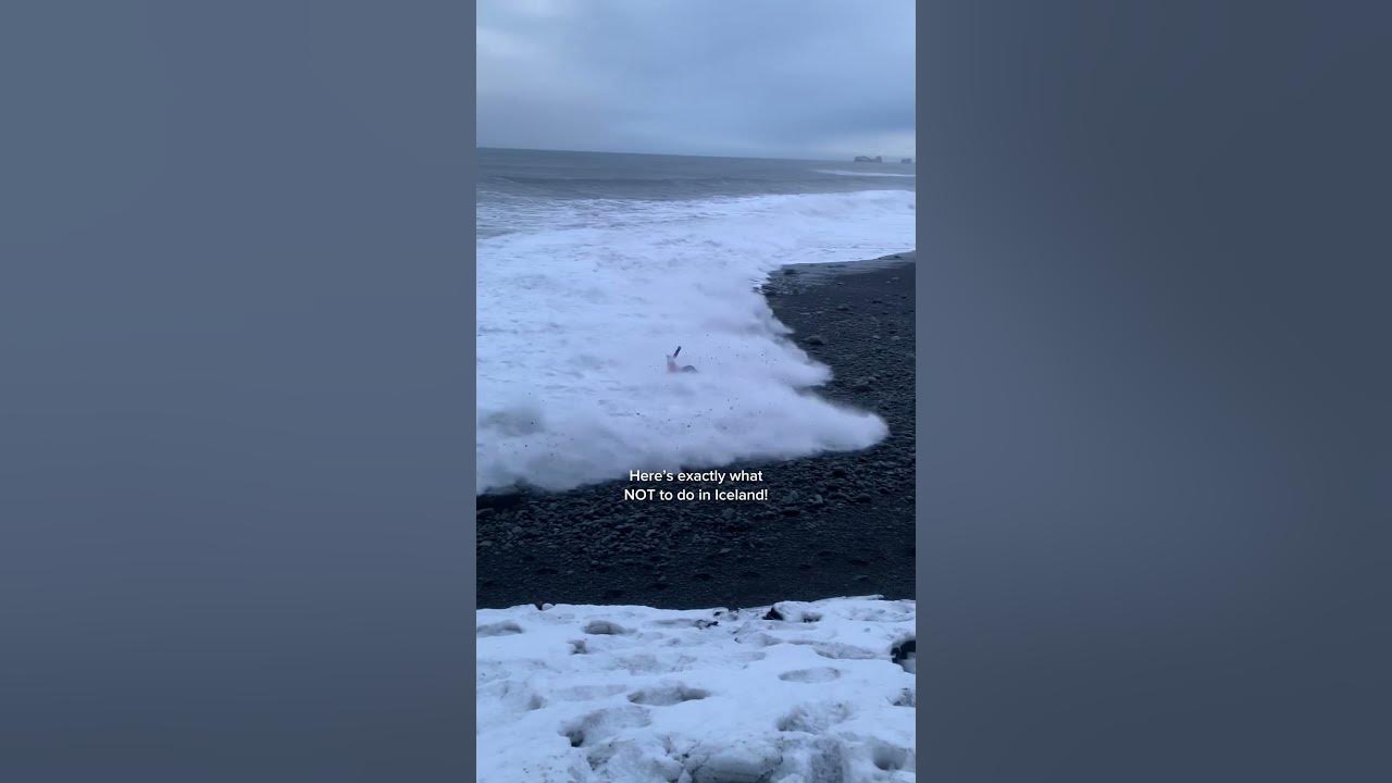 Please DON’T ignore the warnings at Reynisfjara black sand beach 🚨⚠️🌊 #iceland #icelandtravel Please DON’T ignore the warnings at Reynisfjara black sand beach 🚨⚠️🌊 #iceland #icelandtravel