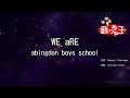 【カラオケ】WE aRE/abingdon boys school