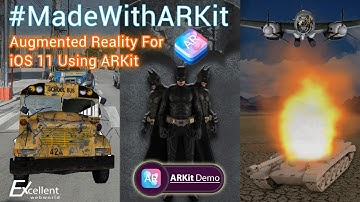 Apple iOS 11 ARKit Demo by Excellent WebWorld :: Live Demo of #ARkit Superheroes, Fighter Jet, Tank