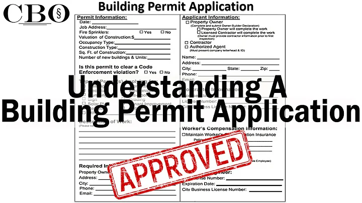 Understanding A Building Permit Application -- The Building Permit Process Made Simple, Part 1