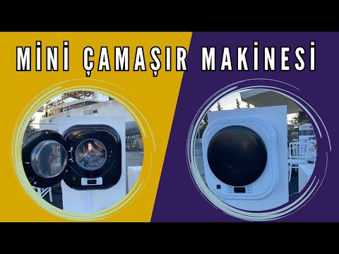 Karavana Özel Çamaşır Makinesi | 3KG Yıkama Kapasitesi ve 800 Devir Sıkma Özelliği ile Waf Mini Me