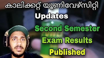 Second Semester Exam Results Publlished Calicut University Part 3 Jobin Kaveri #calicut #university
