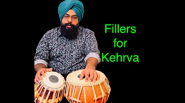 Fillers, Uthaans  for Fast Kehrva (Lesson), Learn Light and classical Tabla