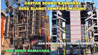 Ada bss audio ramayana dan titisan brewog daftar sound karnafal Slamet tumpang malang