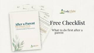 What do do after a parent dies - Free Checklist Download