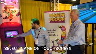 MagixFloor Arcade Game - Interactive Floor Game - Supplied by Axtion Tech