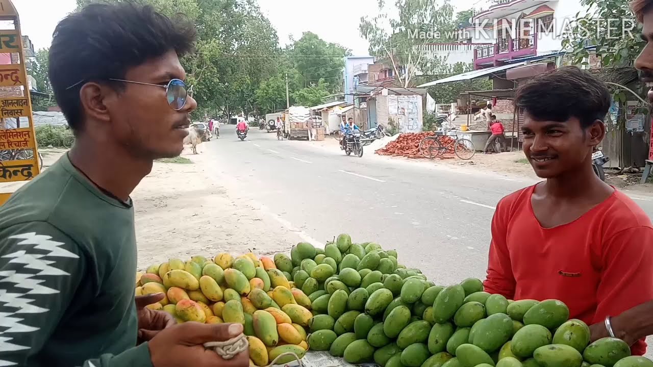 mango sell on road bawal YouTube