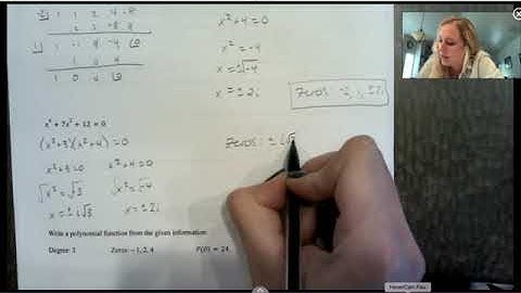 Alg II: 6.6-1 Fundamental Theorem of Algebra - Complex Roots