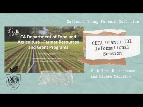 Grants 101 with CDFA - Nov. 8, 2021