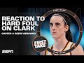 Reacting to chennedy carter  angel reeses comments on hard foul on caitlin clark  first take