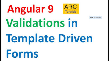 Angular 9 Tutorial For Beginners #43 - Validations in Template Driven Forms