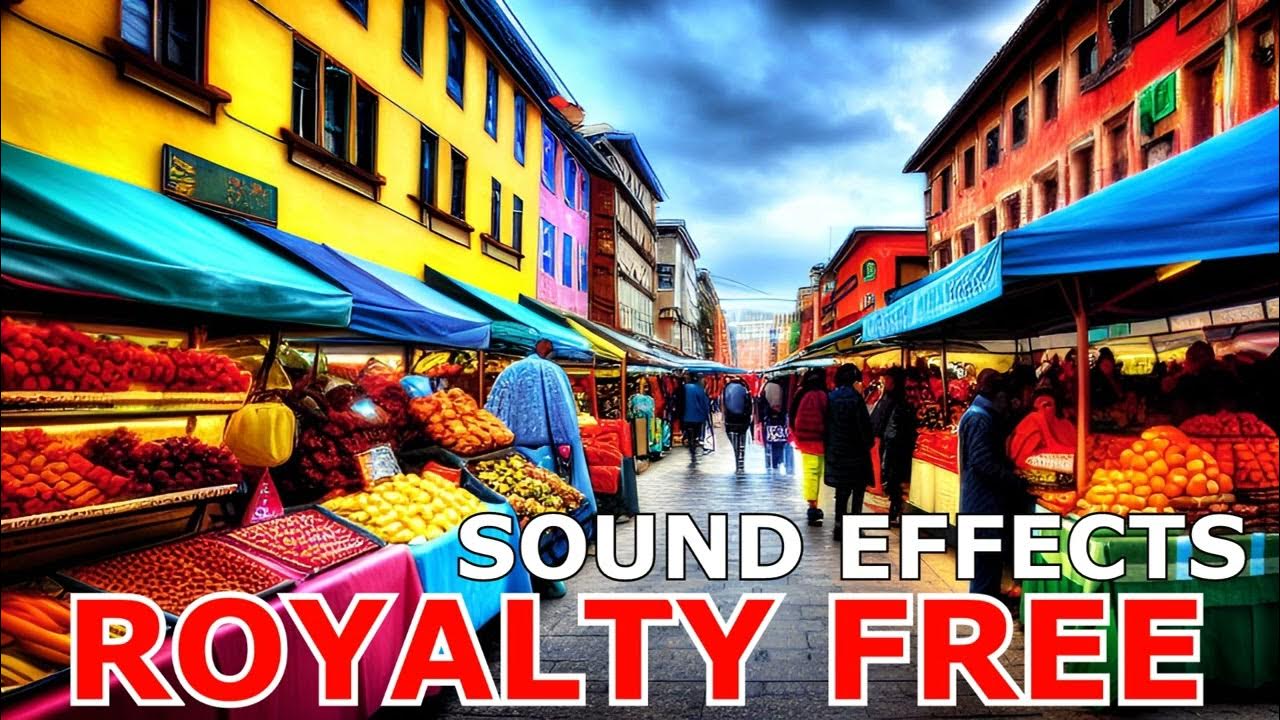 Street Market Ambience Sound Effect Clips Free to Use Huge Sound