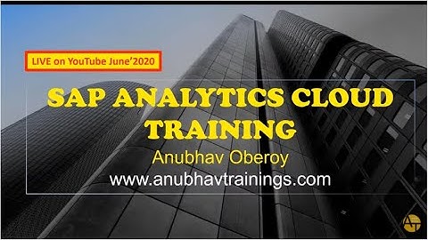 SAP Analytics Cloud | SAP SAC end to end Training | Analytics Cloud Course