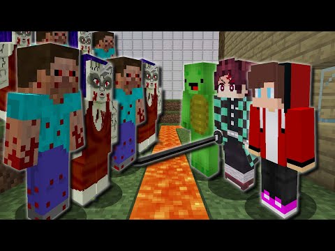 まいぜん鬼滅セキュリティハウスvs鬼1000体？！😱【まいくら・マインクラフト】