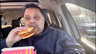 Eating McDonald’s McCrispy sandwich &amp; Review